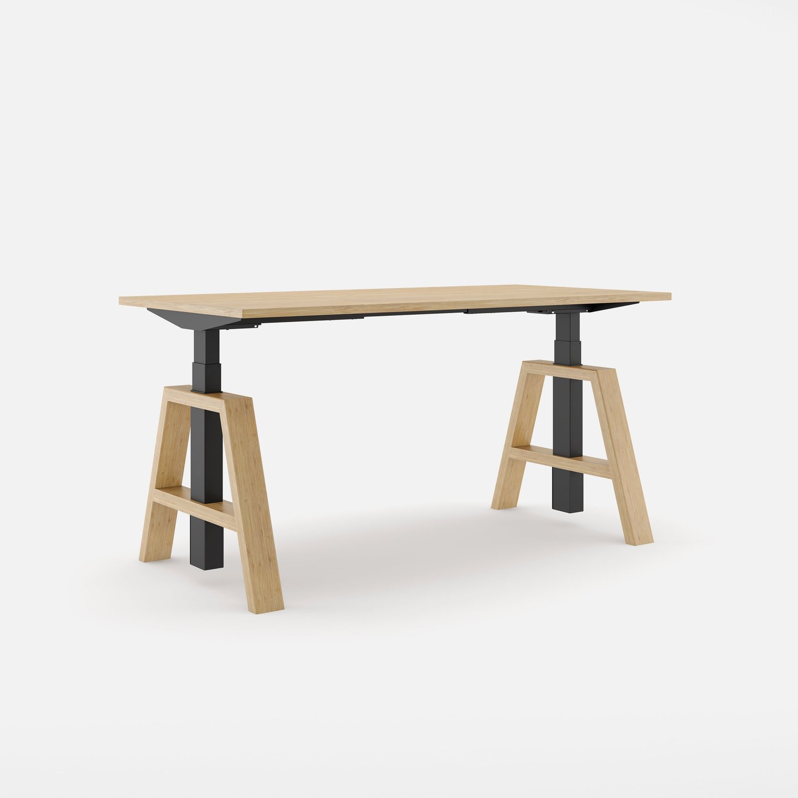 A_foot_bf_oakt-min SLS 670 PRO Schreibtisch A-Fuß Edition – Bild 1