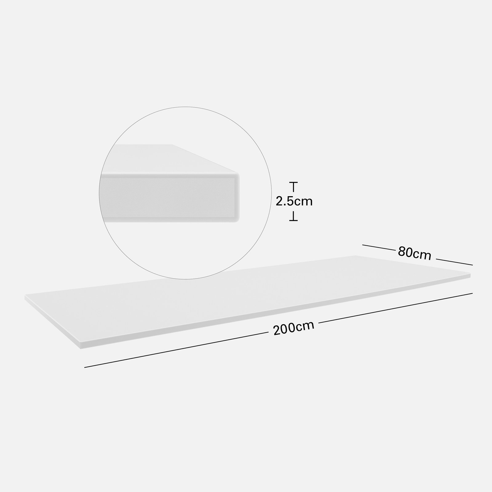 Tischplatte 2000x800